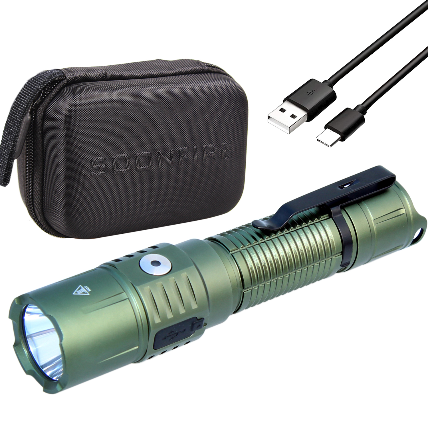 Soonfire MX77 2530 Lumen LED Tactical Flashlight Law Enforcement