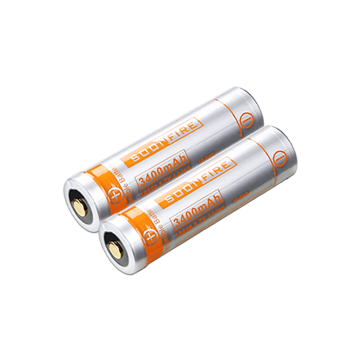 Soonfire 18650 Li-ion Recharger Batteries(two)